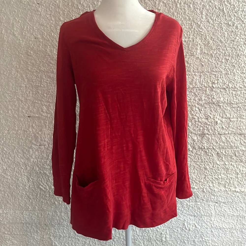J Jill Long Sleeve V-Neck Tunic